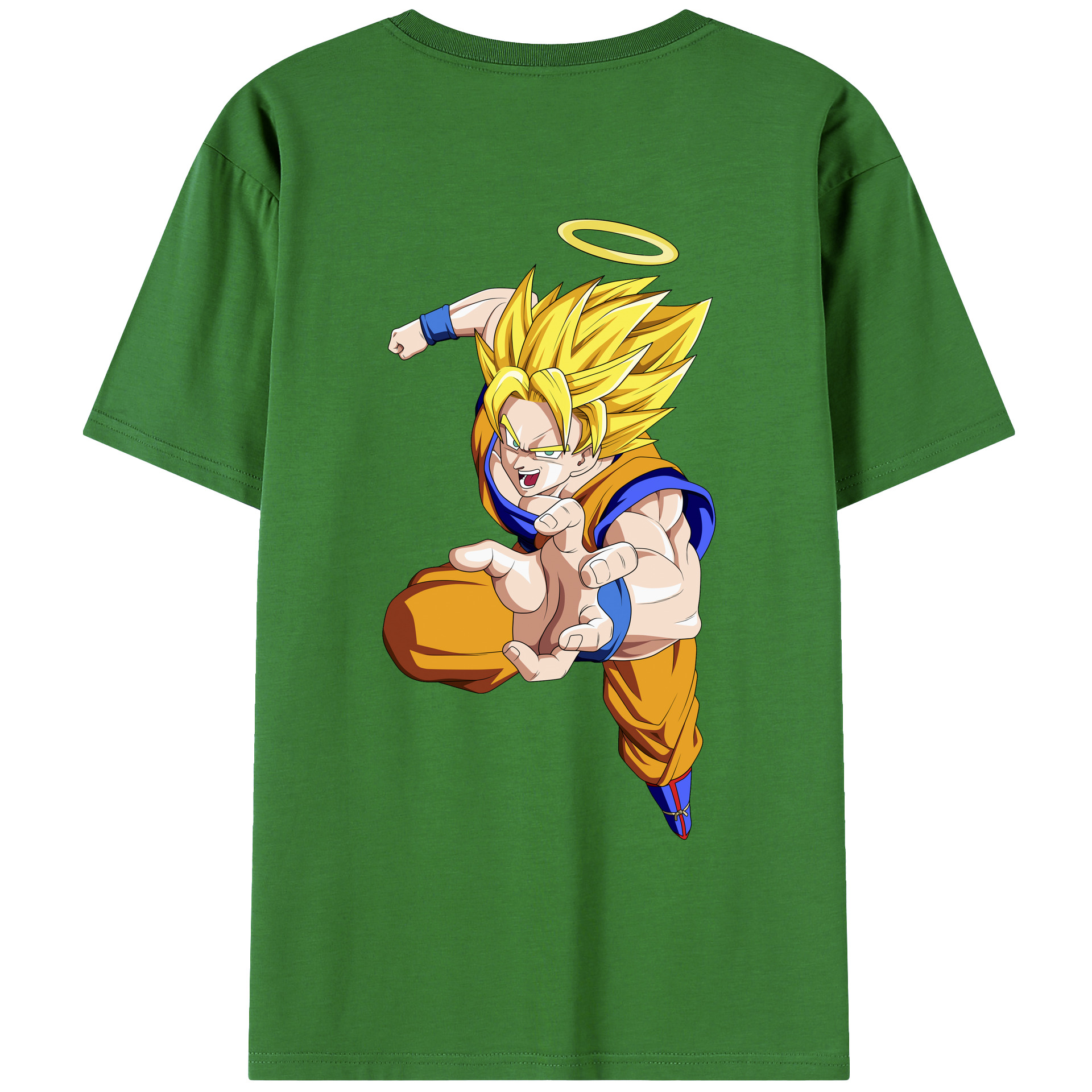 （画像用） ドラゴンボール 孫悟空（そん ごくう）Son Goku カカロット DRAGON BALL Kakarotto レディース半袖Tシャツ(バックプリント)